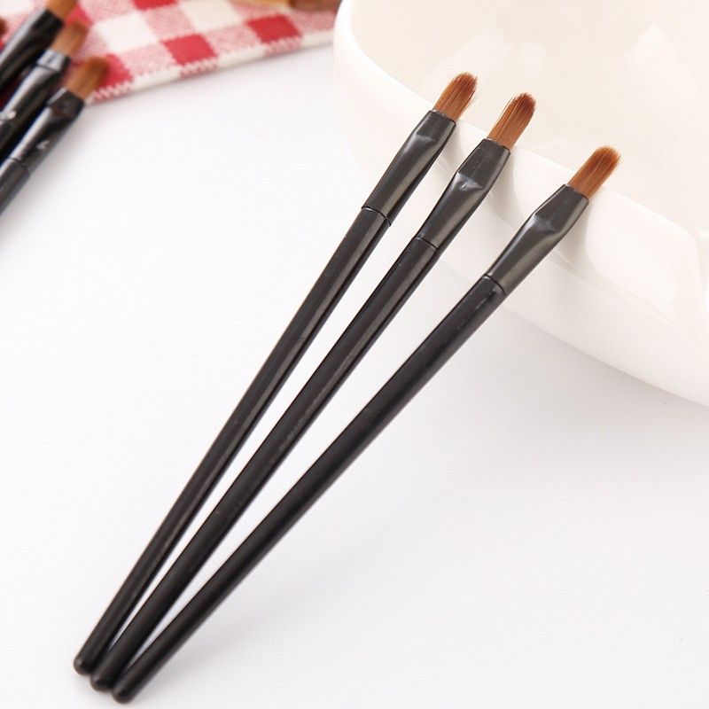 

7.8cm Portable Makeup Brush Single Eyebrow Lip Eye Shadow Brush 10cm Black Plastic Rod Makeup Brush Makeup Tools 7.8cm lip brush