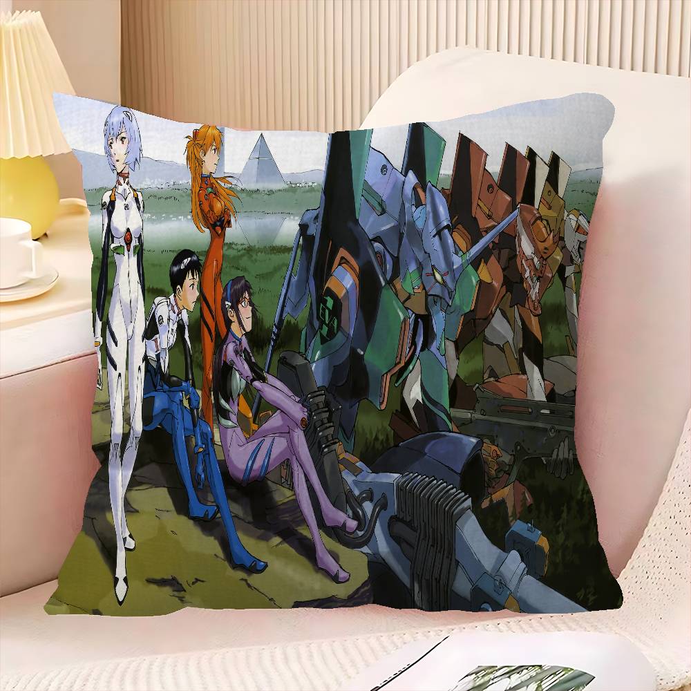 E-Evangelion Pillow Anime Pillow Sofa Bed Head Pillow Cover Cushion Cover 45x45 Cm Fashion