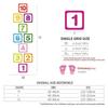 Number Lattice Wall Stickers Kids Footprint Hopscotch Floor Decals Waterproof Game Stickers Nursery Decoration Home Accessories