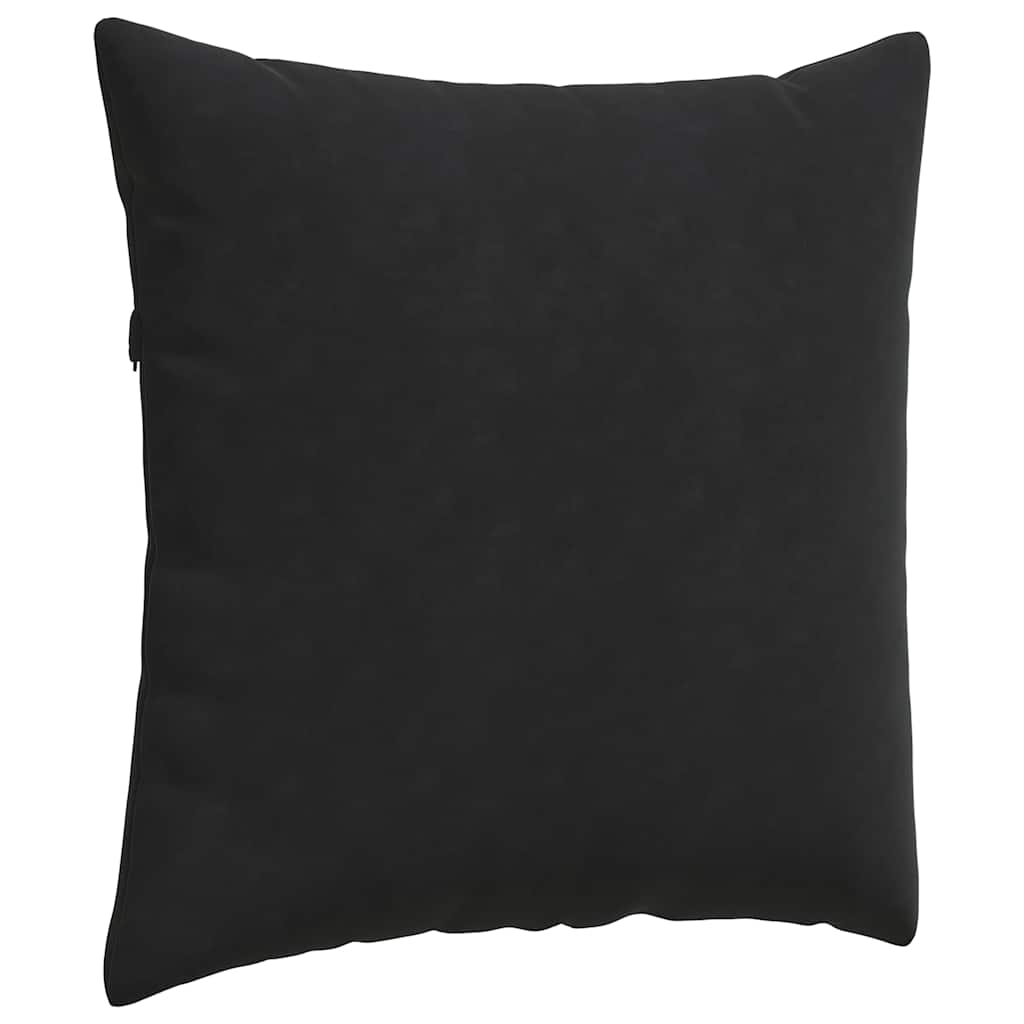 Sofa Cushions 2 pcs Black 60 x 60 cm Cord Fabric