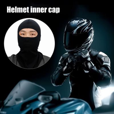Breathable Balaclava Hat High Elasticity Motorcycle Full Face Mask Bicycle Ski Motorcycle Helmet Inner Cap Scarf Headgear