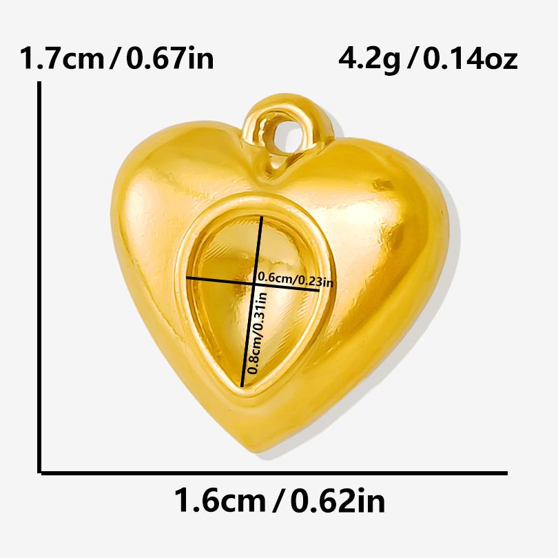 5pcs/Lot Gold Color New Bowknot Sun Heart Stainless Steel Pendants For Jewelry Making Supplies DIY Charms Bulk Earrings Pendant