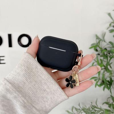 Flower Pendant Earphone Cover, Suitable for the New AirPods 4th Gen Protective Cover, Apple Earphones, Silicone AirPods 3