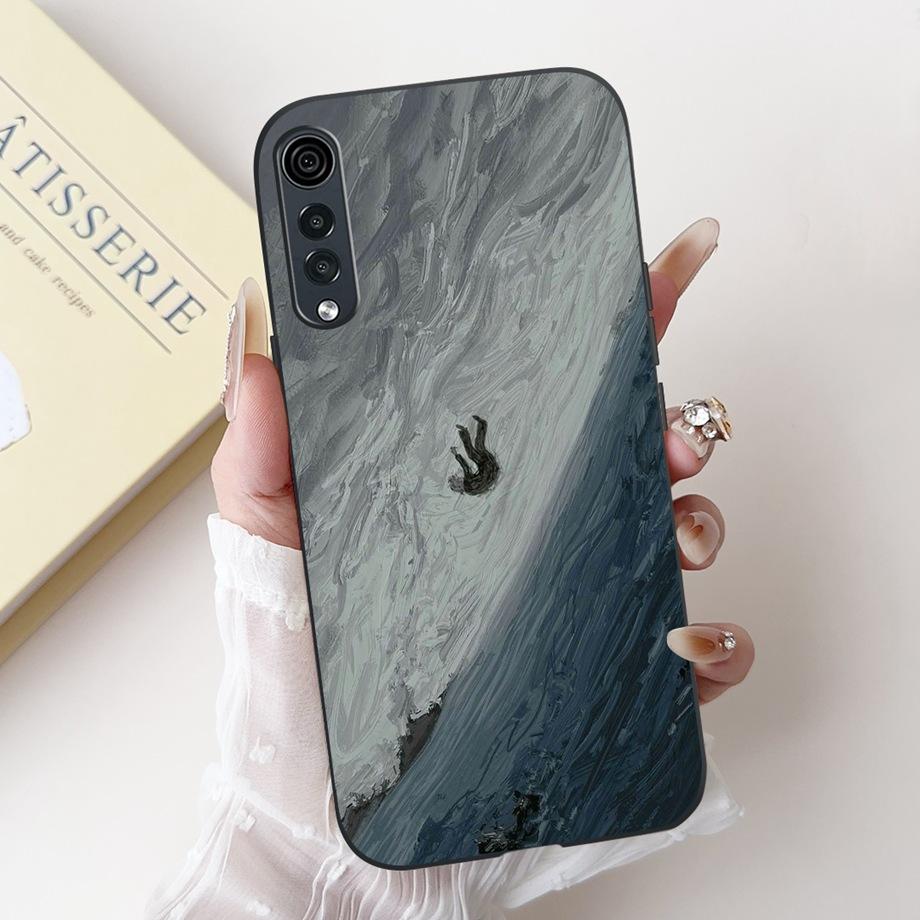 For LG Velvet 4G 5G UW Phone Case Velvet LM-G900 Back Cover Soft Matte Silicone Slim Fundas Lovely Panda Rabbit Flower Cartoon