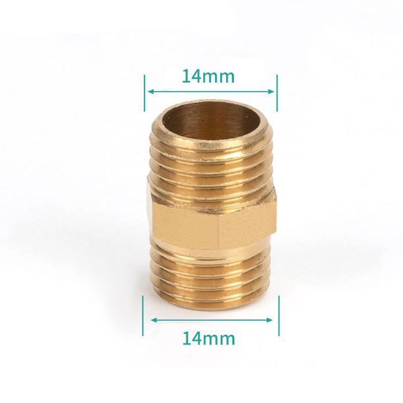 Brass Reducing Straight Connector 14/18mm 1Pcs Rust Proof Agricultural Sprayer Accessory for Greenhouse Irrigation Tasks