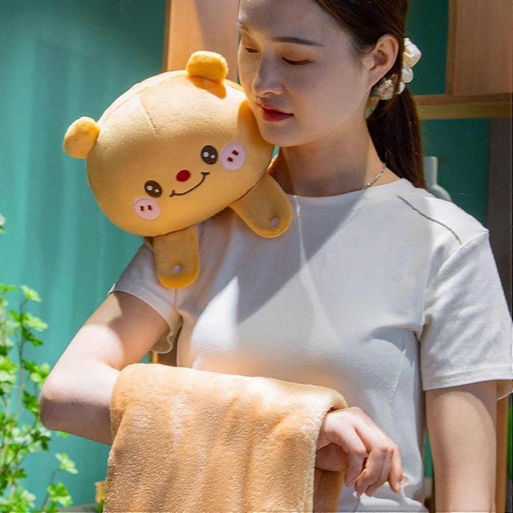 CAPYBARA Sac de couchage Couverture Capybara, Tapis Chambre d'enfant, Oreiller de Voyage pour Enfants, Matière Douce, Design Mignon