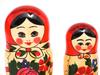 Semenov Matryoshka Set of 6 Traditional Red Patterns [Russian Goods]