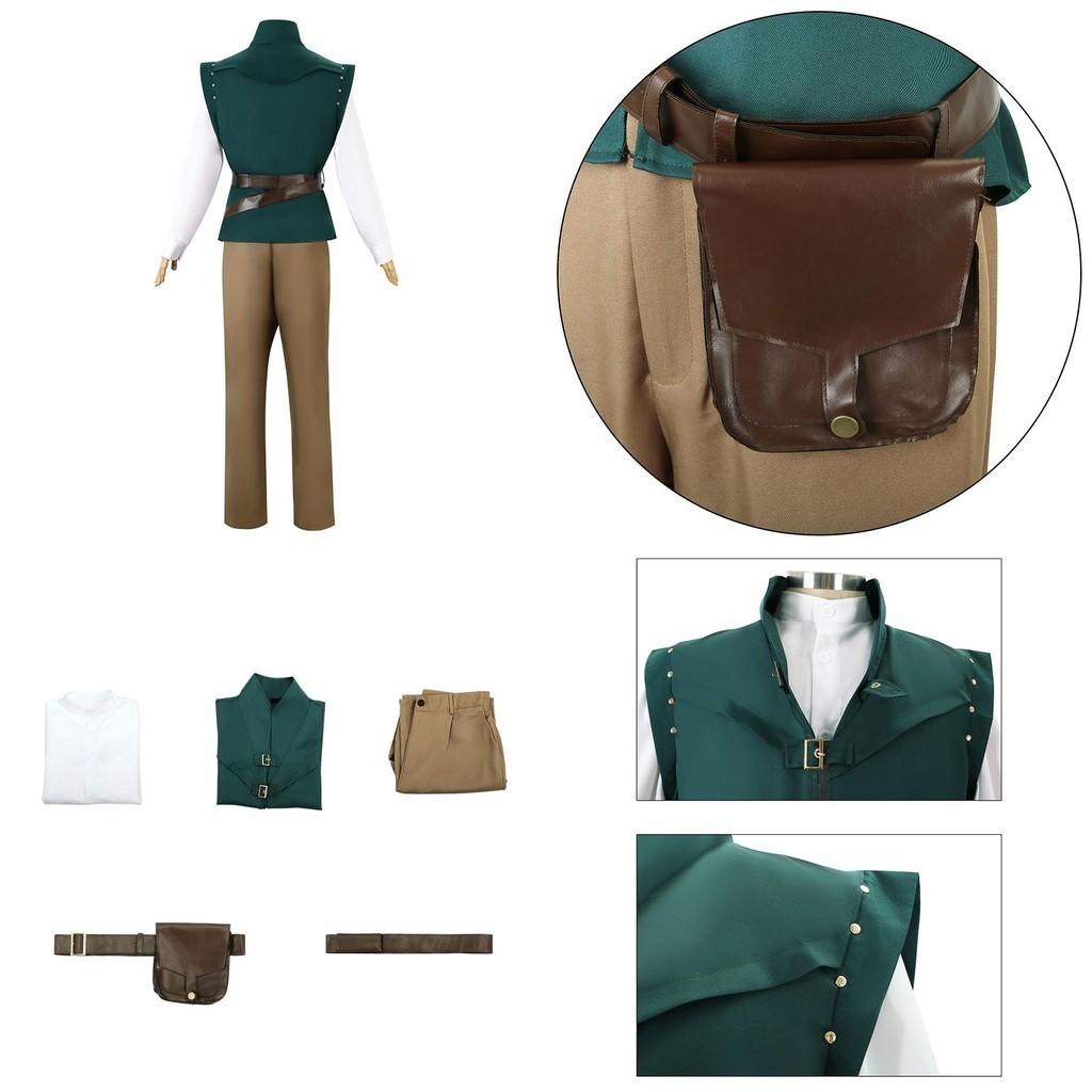 Enchanting Magic Cosplay Costume With Long Hair For Princess Cosplay Featuring Lettuce Prince Flynn Rider Polyester Fiber