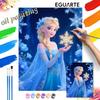 Snow Princess Painting by Numbers Hand Filled Drawing Art Kit Home Decor