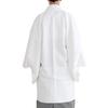 Washable Coat with Background Pattern and Single [KYOETSU] [KYOETSU] Crest, Item, Men's (3L, White)