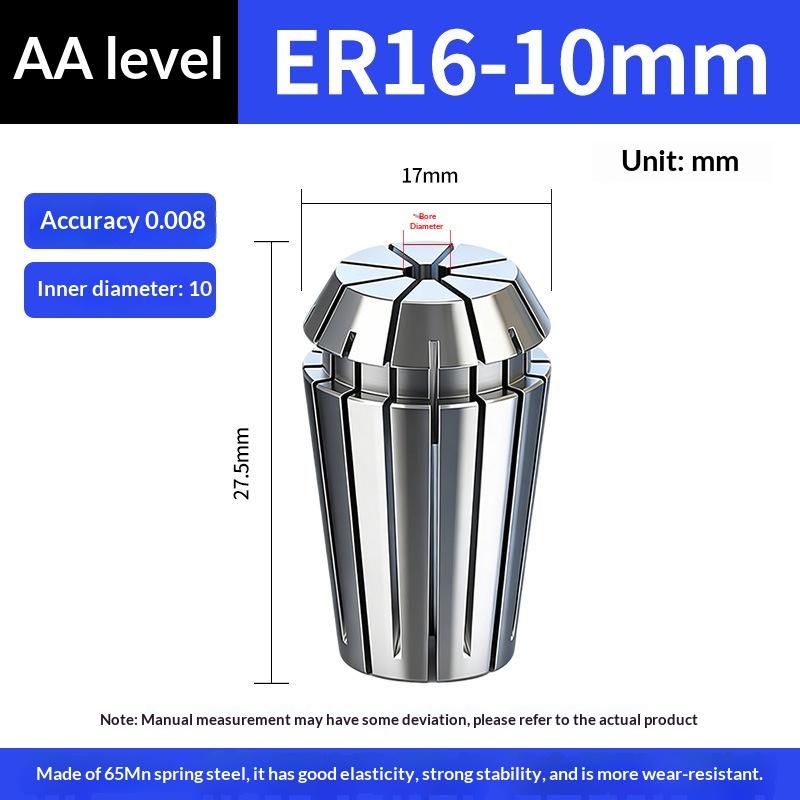 Er11 Er16 Er Spring Collet Chuck 0.005Mm Accuracy 0.008Mm For Cnc Milling Tool Holder Engraving Machine Spindle