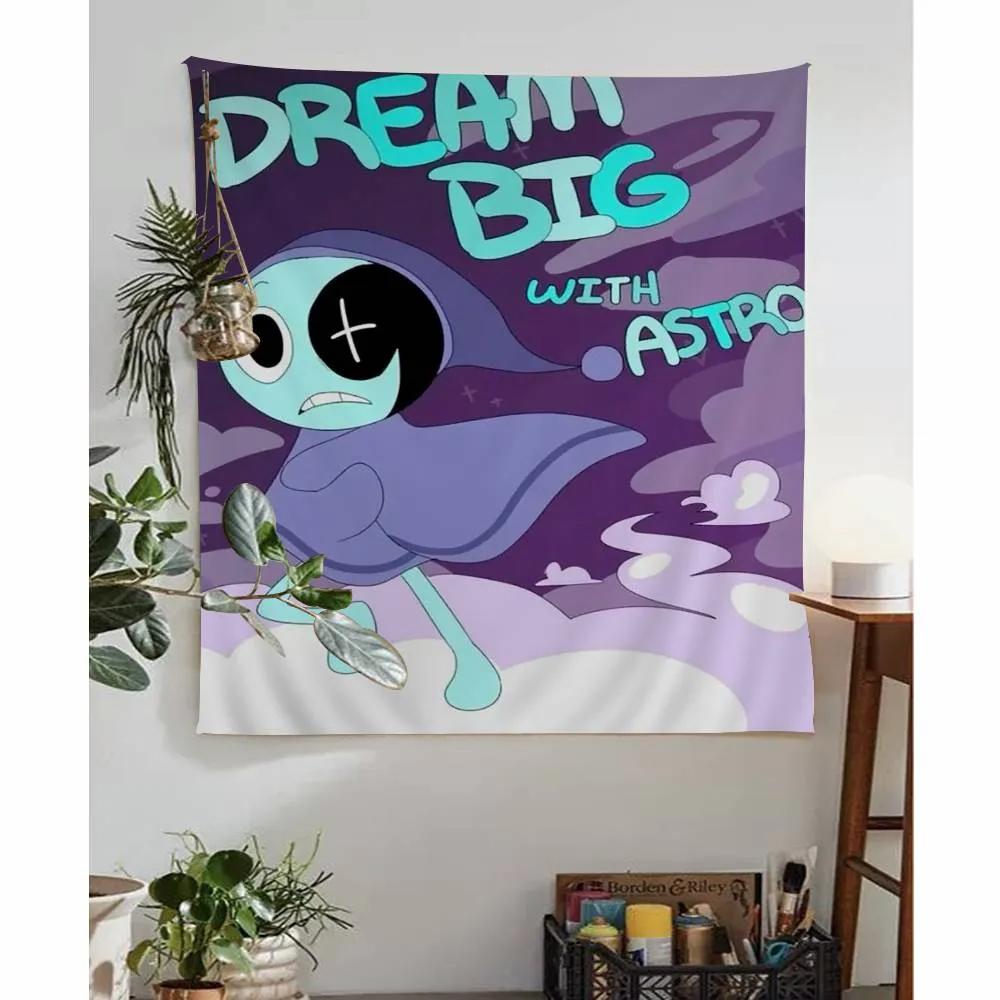 Game DDandys World Anime Tapestry Hanging Tarot Hippie Wall Rugs Dorm Home Decor