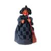 Halloween Witch Ornaments Spooky Witches Figures with Broomsticks Desktop Statue for Haunted House Party Decor