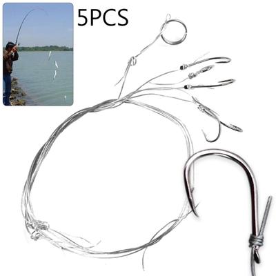 MUQZI Accessorio sportivo Accessorio per attrezzatura da pesce con gancio girevole da pesca anti-avvolgimento in acciaio inossidabile