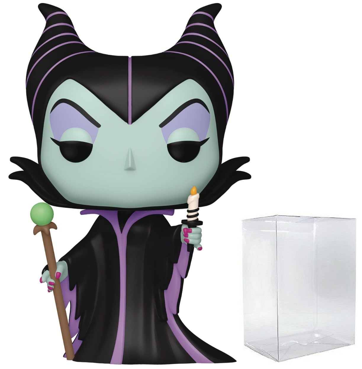 

POP Disney: Sleeping Beauty 65th Anniversary - Maleficent with Candle Funko Vinyl Figure (Includes Compatible Box Protector Case), Multicolor, 9.5cm