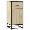 VidaXL Buffet Sonoma Oak 35.5x35x76 Cm Engineered Wood and Metal, Storage Cabinet, Entryway Furniture, Accent Furniture 848960