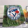 Custom Name Toronto Blue Jays2 Flannel Blanket, High quality Comfortable for All Seasons, Home Decor, Warmth and Comfort