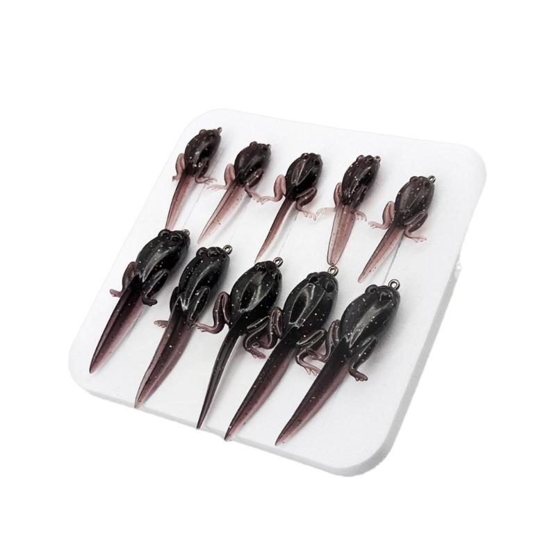 10pcs Tiny Baits Simulation Baits Realistic Artificial Baits Fishing Tackle Soft Fishing Lure with Hook