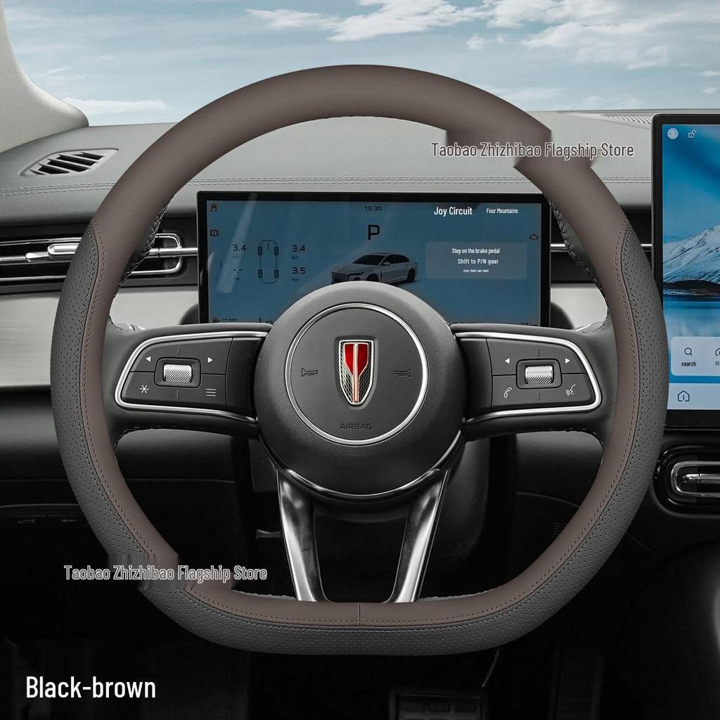 Hongqi H5 Ultra-thin Steering Wheel Cover - Non-slip, Sweat-absorbing, All-Season Universal Car Decor Accessory