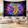 Juventus FC Wall Tapestry, Soft Fabric Wall Hanging, Decorative Backdrop For Bedroom Home Wall Art