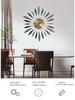 European Luxury Iron Wall Clock for Living Room or Patio Decor