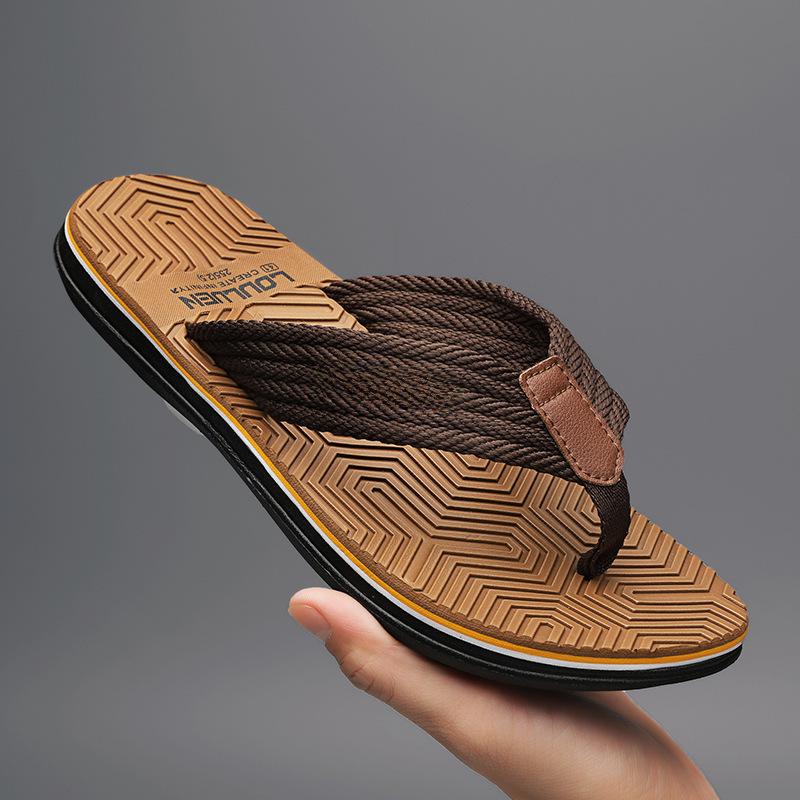 Men's Korean EVA Beach Sandals - Non-Slip, Clip-On Fashion Flip Flops for Summer
