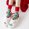 1 Pair Santa Claus Christmas Tree Cotton Stockings Christmas Magnetic Suction Hand In Hand Socks Unisex Holding Hands Long Socks