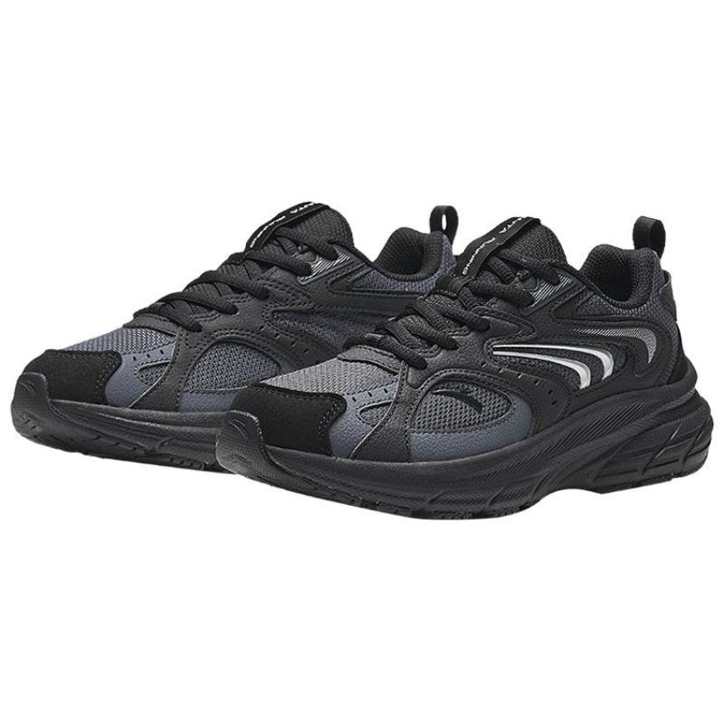 Anta AT956 Cushioning Anti-Slip And Wear-Resistant Low-Top Retro Running Shoes Women's Black Sneakers 922345599-4