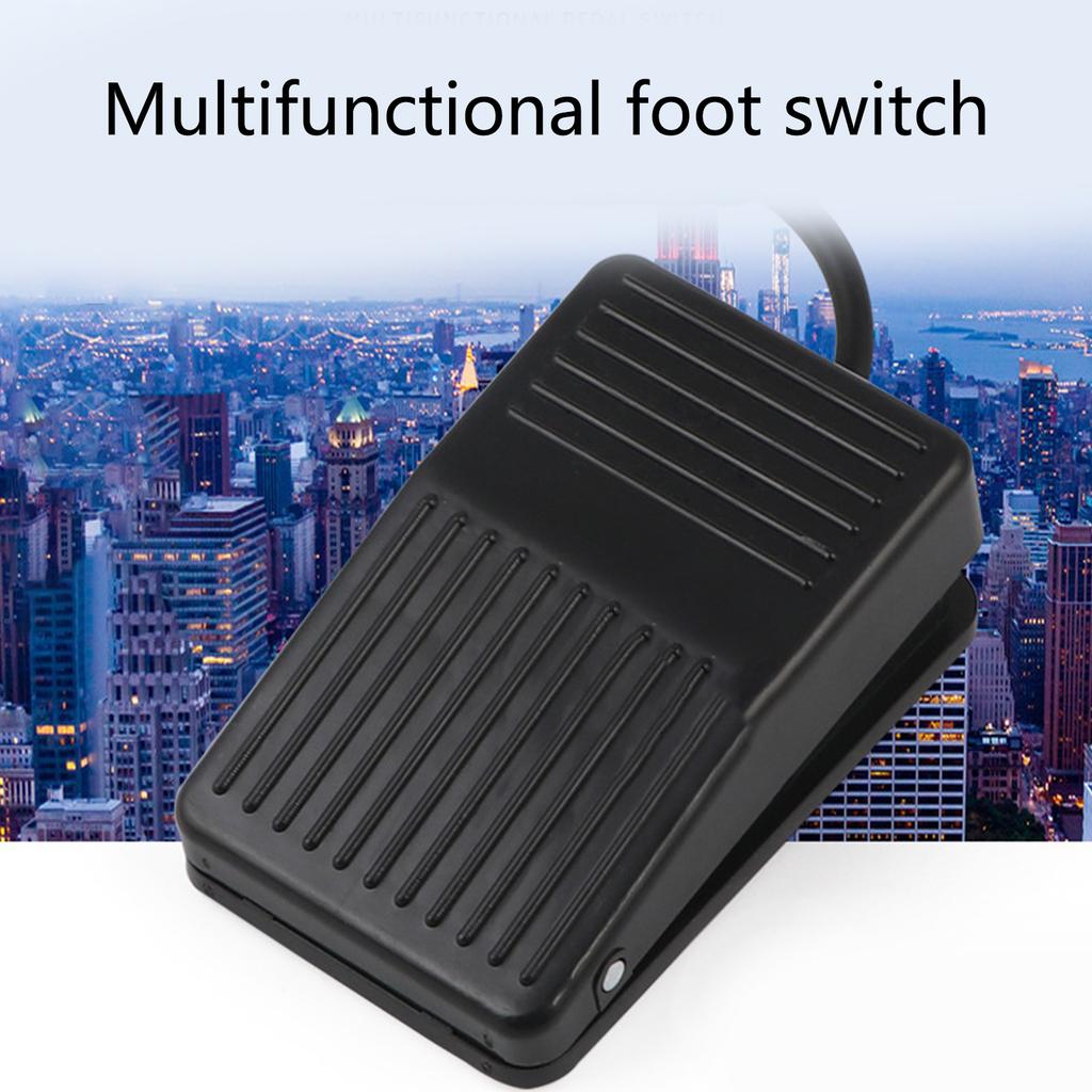 10A 250V Nonslip Momentary Electric Power Foot Pedal Switches SPDT 1NO 1NC Heavy Duty Foot Switches Pedal Controller