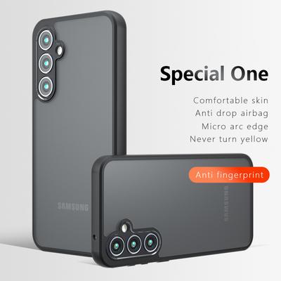 For Samsung Galaxy M35 F15 M55 M15 C55 5G Matte Anti Fingerprint Transparent Color Shockproof TPU Case Anti-drop Non Yellowing Back Cover Shell