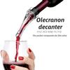 Décanteur à vin magique, aérateur de vin, bec verseur, aérateur de vin, aération rapide, outil de versement, pompe, filtre portable