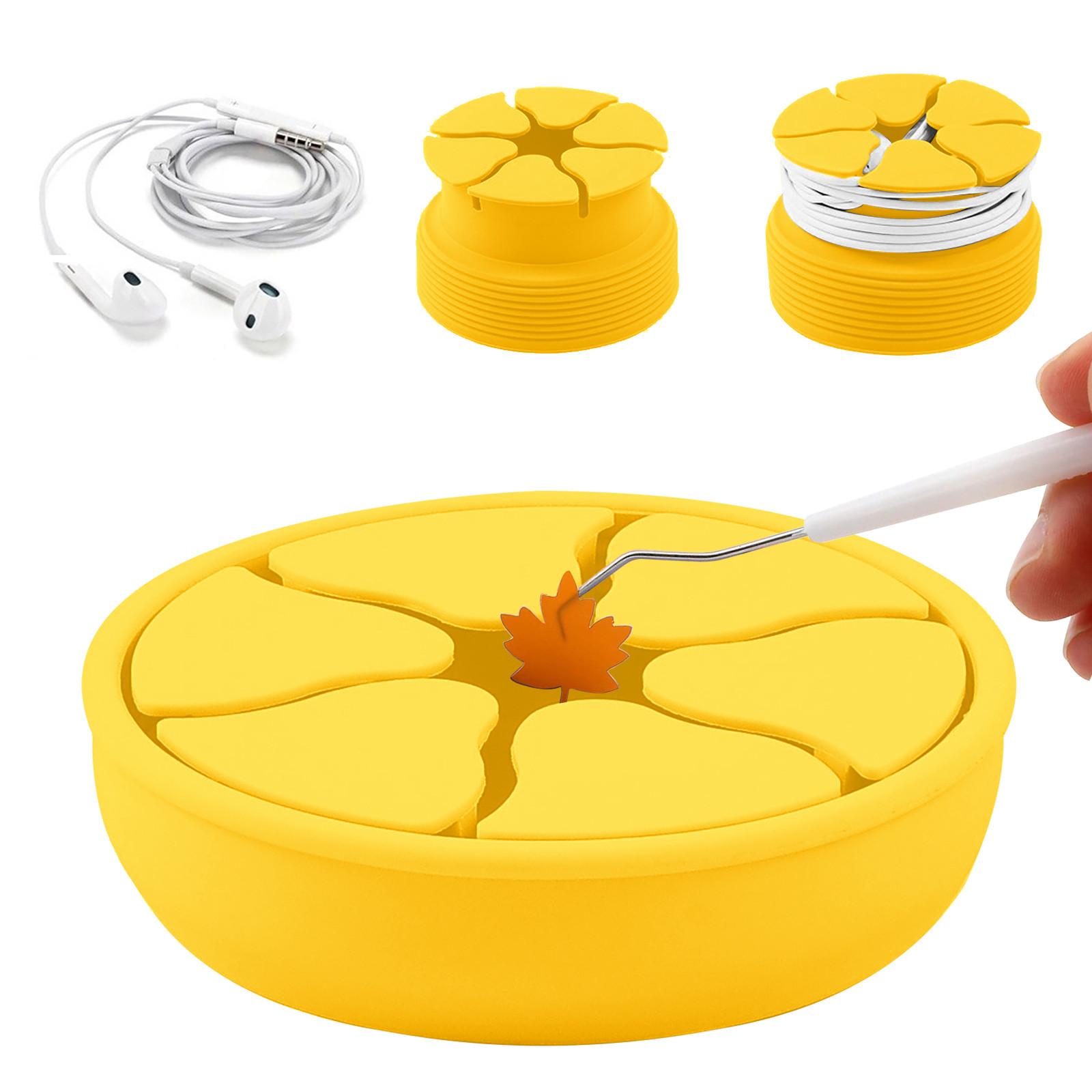 

(СУ)1PC Косметичний силіконовий кронштейн для збирання брухту з вінілу YE жовтий