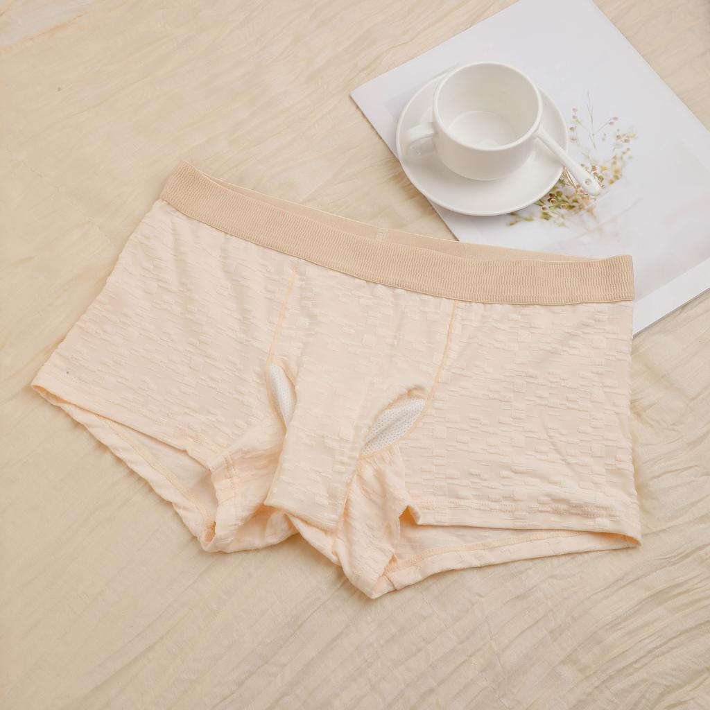 Men's Spring and Summer Elephant-nose No-removal Open-top Gun Egg Separation Breathable Briefs