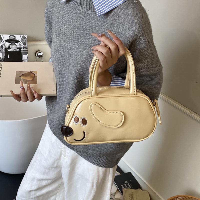 Borsa a mano versatile Ins 2025: Borsa Chic a Spalla e a Tracolla a Forma di Cucciolo di Pane
