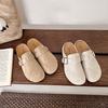 Thick Heel Sandals Slippers Soft Wood Bottom Half Slippers Head Covering Women's Summer Fashiable Clogs Chinese Manufacture