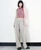 Deumakeu Side One-Pleat Stripe Real Wide Pants Beige (Spring/Summer Ver.)