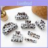 Vintage Chic Leopard Print Hair Clip For Women Handmade Acetate Hair Accessory