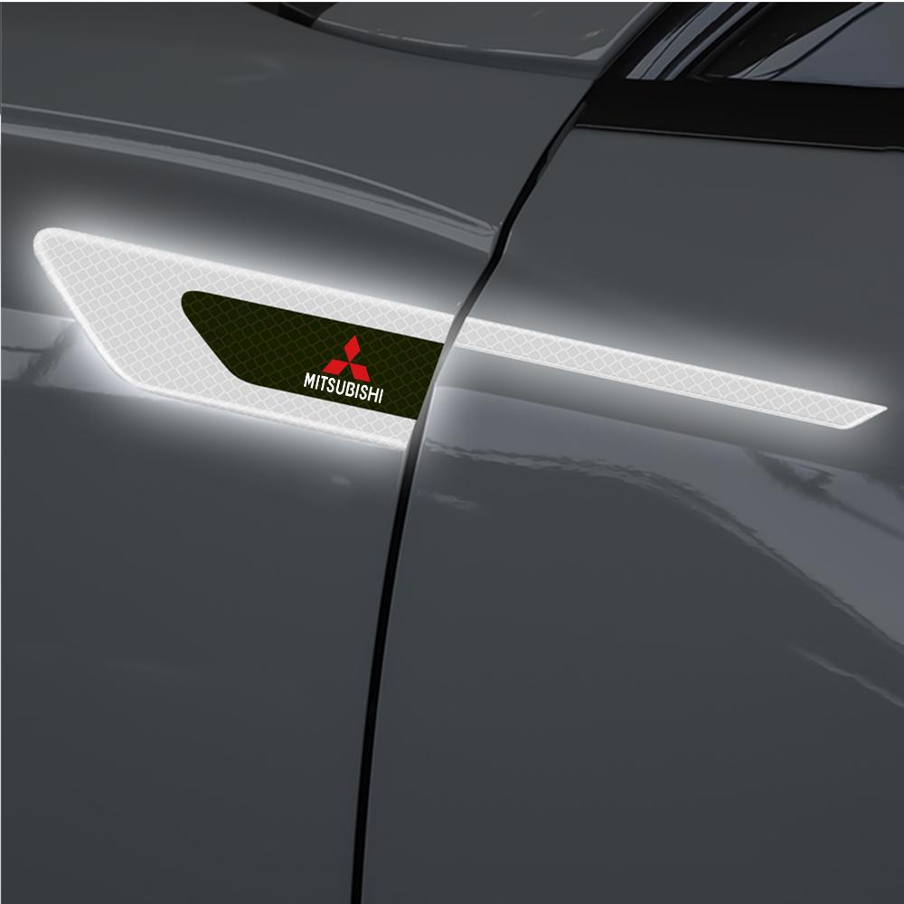 Auto Reflektierende Dekorationsaufkleber Kotflügel Sicherheitswarnaufkleber Für Mitsubishi Lancer Outlander Pajero ASX L200 Colt Ralliart