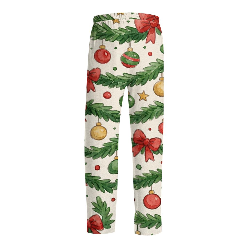 Men's Christmas Print Pajama Pants for Casual Lounging and Sleep