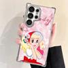 Anime Candy Candy Plating Phone Case For Samsung Galaxy S24 S25 FE S26 Edge S23 Ultra S22 S21 Plus S20 Anti-Fall Airabag Cover