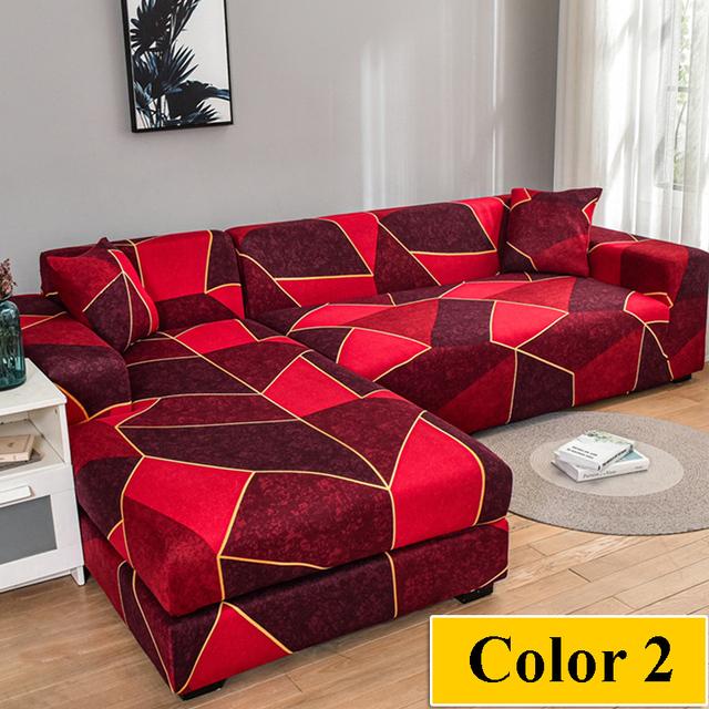 Elastický potah na pohovku do obývacího pokoje Rohový potah ve tvaru L Potah na pohovku Sedák Potah na pohovku Napínací potah na pohovku