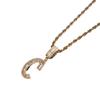 26 English Letters Pendant Necklace Copper Inlaid Zircon Versatile Jewelry Necklace