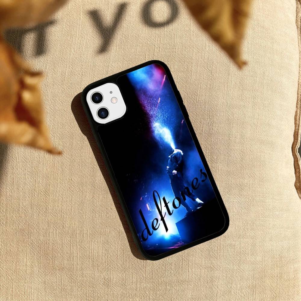 Band D-Deftones Phone Case For iphone 11 12 13 14 15 Pro Max 17 16 Plus Hard PC+TPU Back Cover iPhone 15pro max