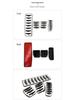 Anti-Slip Pedal Set for Land Rover Range Rover Evoque: Accelerator, Brake, and Rest Area Decorative Accessories.