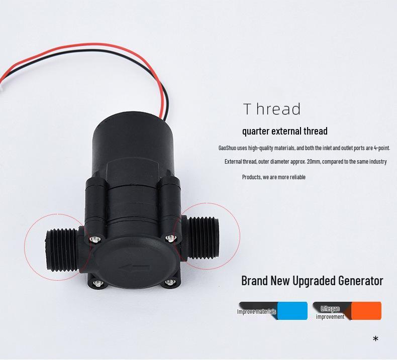 Mini Hydro Generator: Faucet-Mounted Water & Wind Power Generator