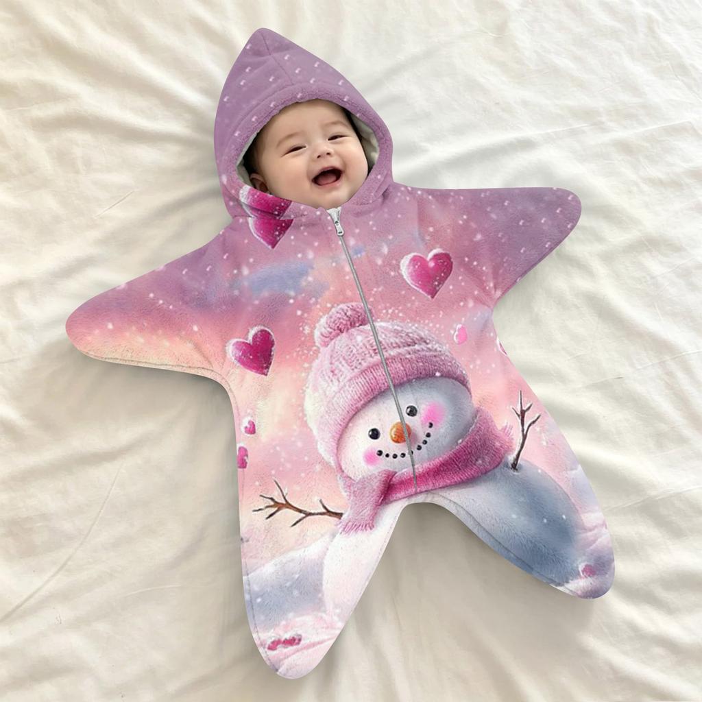 Copertina Swaddle in Flanella per Neonati, Sacco a Pelo, -Avvolgimento Anti-Sussulto per Esterno e Ora di Dormire