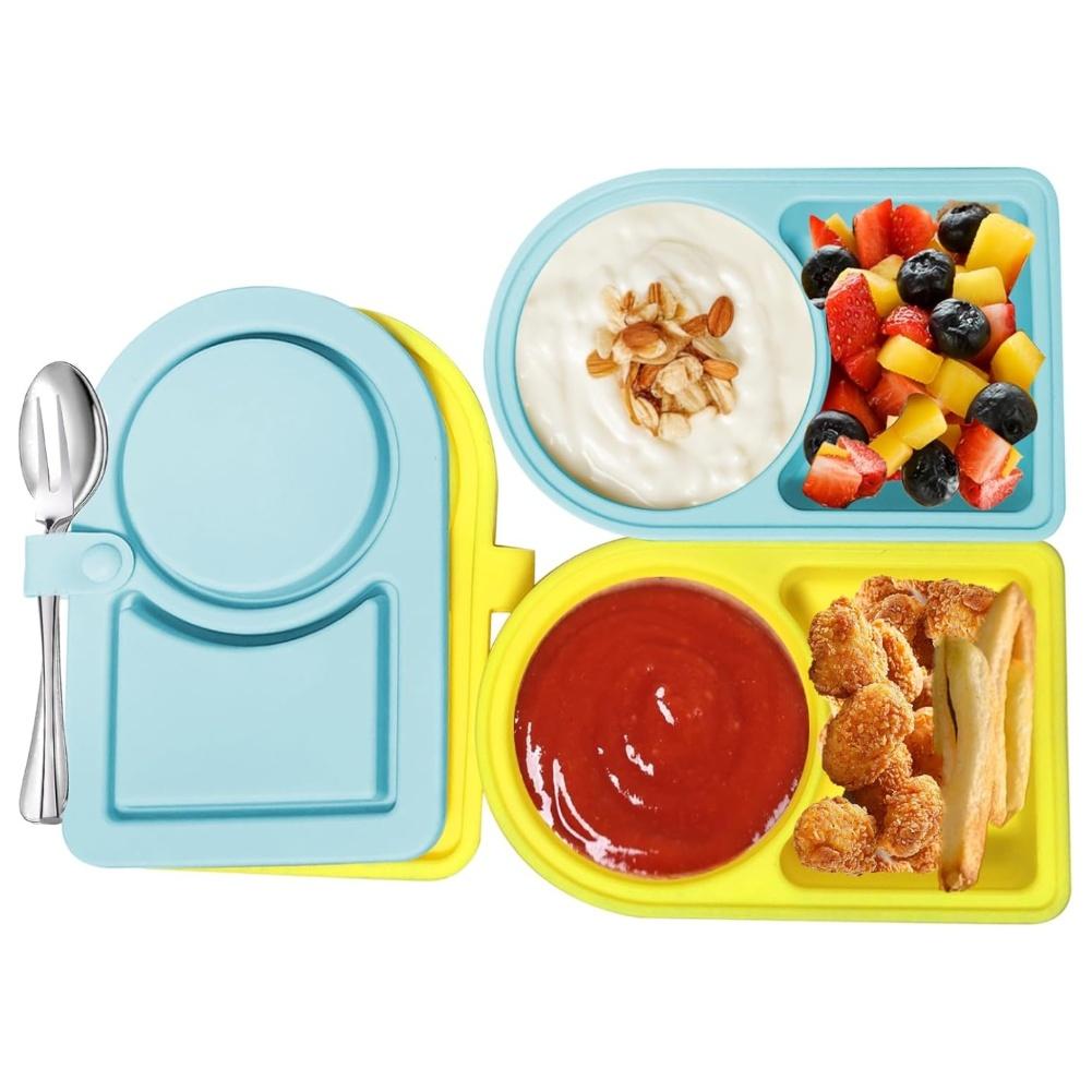 

Snack Containers Silicone 15x10x4cm Versatile Snack Containers: Space-Saving, For-Durable & Dishwasher Storage Kitchenware