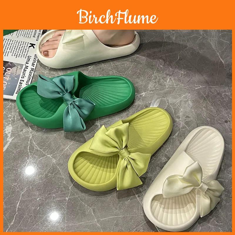 Stylish Women's Silk Butterfly Slippers With Non-slip Sole For Summer