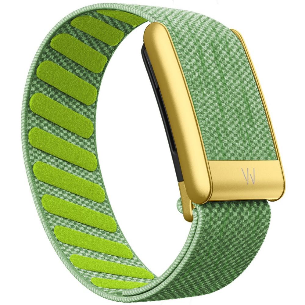 Suitable for Whoop 5.0 Wristband Strap, Nylon Woven Elastic Whoop MG Sports Replacement Strap, W Logo Gold Metal