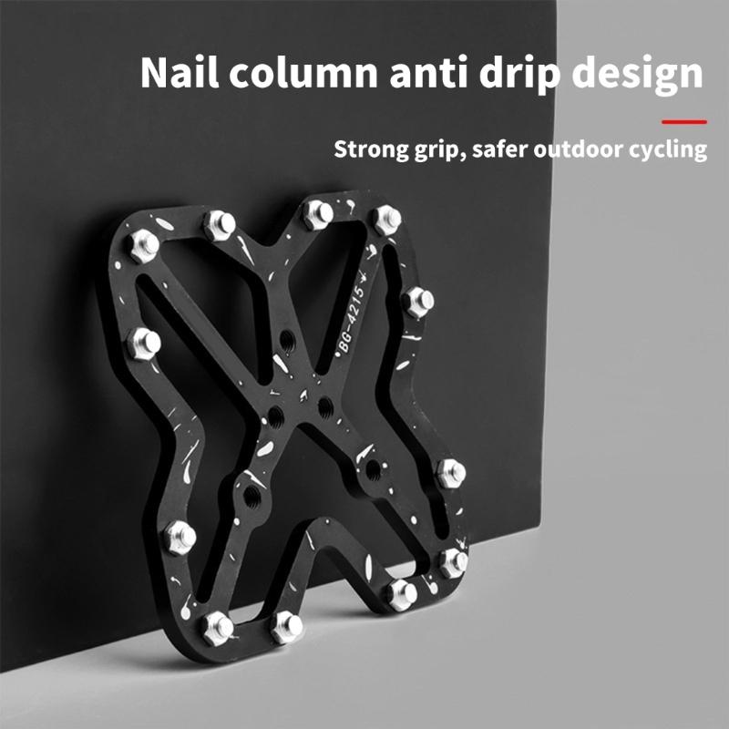 2er-Pack Leichtgewicht Antirutsch Fahrrad Cleats Bequeme Fahrradpedalplatten zur Verbesserung von Stabilität und Sicherheit